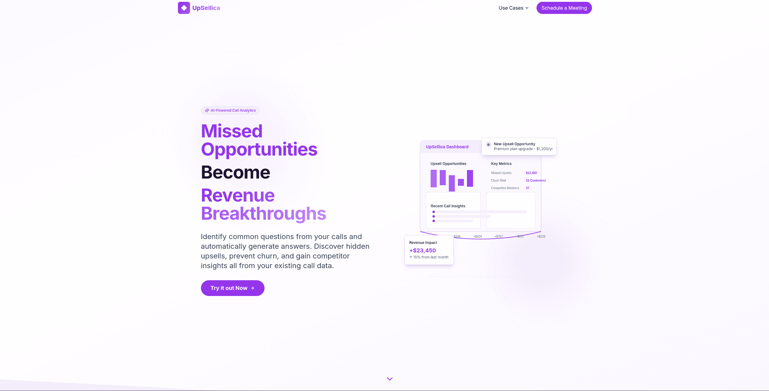 UpSellica — AI Call Analytics